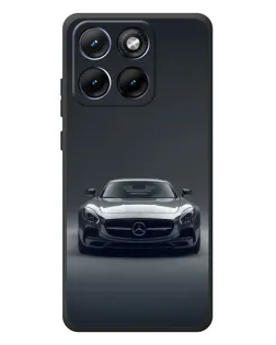 Чехол для Motorola Edge 70 Fusion с картинкой «Mercedes на черном»