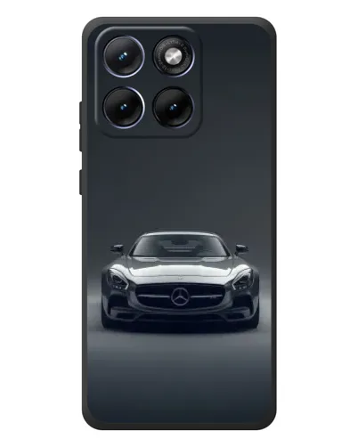 Чехол для Motorola Edge 70 Fusion с картинкой «Mercedes на черном»