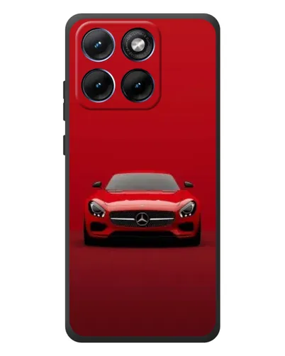 Чехол для Motorola Edge 70 Fusion с картинкой «Красный Mercedes AMG»