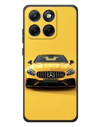 Чехол для Motorola Edge 70 Fusion с картинкой «Желтый Mercedes GT»