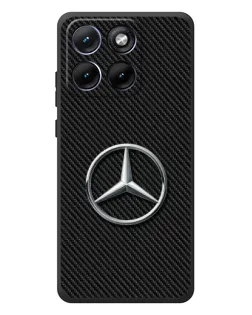 Чехол для Motorola Edge 70 Fusion с картинкой «Карбоновый Mercedes стиль»