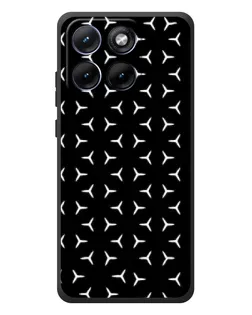 Чехол для Motorola Edge 70 Fusion с картинкой «Mercedes паттерн звезд»