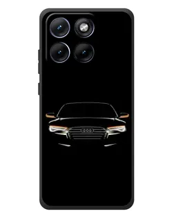Чехол для Motorola Edge 70 Fusion с картинкой «Audi — ночной контур»