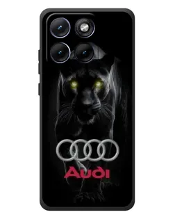 Чехол для Motorola Edge 70 Fusion с картинкой «Пантера и Audi»
