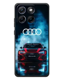 Чехол для Motorola Edge 70 Fusion с картинкой «Audi Sport — неон»