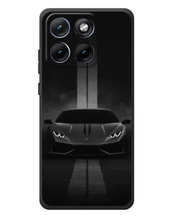 Чехол для Motorola Edge 70 Fusion с картинкой «Lamborghini симметрия дорог»