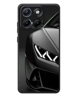 Чехол для Motorola Edge 70 Fusion с картинкой «Lamborghini фары детализация»