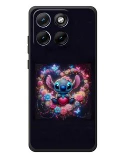 Чехол для Motorola Edge 70 Fusion с картинкой «Stitch в цветах» Чехол для Motorola Edge 70 Fusion с картинкой «Stitch в цветах»