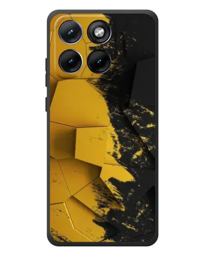 Чехол для Motorola Edge 70 Fusion с картинкой «Золотые осколки геометрии» Чехол для Motorola Edge 70 Fusion с картинкой «Золотые осколки геометрии»