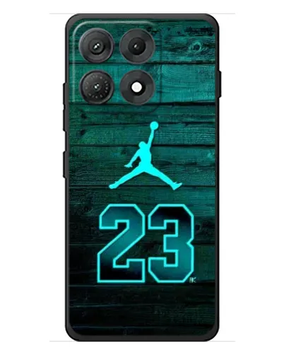 Чехол для Motorola Edge 70 Max с картинкой «Jordan Cyan 23»