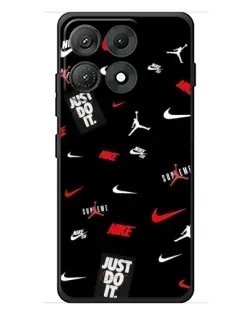 Чехол для Motorola Edge 70 Max с картинкой «Nike Mix Pattern»