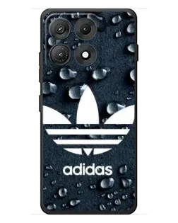 Чехол для Motorola Edge 70 Max с картинкой «Adidas Trefoil Blue»