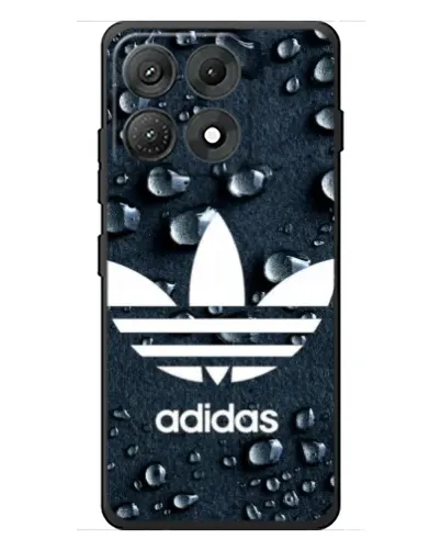 Чехол для Motorola Edge 70 Max с картинкой «Adidas Trefoil Blue»