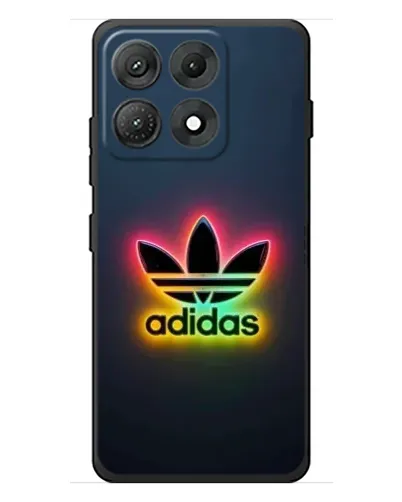 Чехол для Motorola Edge 70 Max с картинкой «Неоновый Adidas»