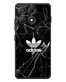 Чехол для Motorola Edge 70 Max с картинкой «Белый мрамор Adidas»