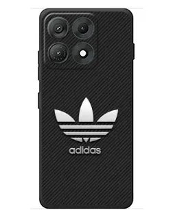 Чехол для Motorola Edge 70 Max с картинкой «Adidas Карбоновая текстура»