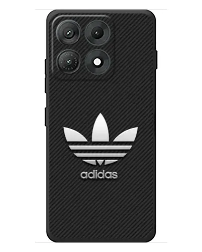 Чехол для Motorola Edge 70 Max с картинкой «Adidas Карбоновая текстура»
