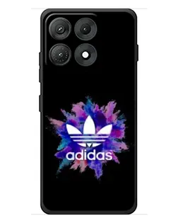 Чехол для Motorola Edge 70 Max с картинкой «Взрыв красок Adidas»