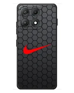 Чехол для Motorola Edge 70 Max с картинкой «Nike — карбоновая сетка»