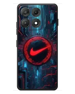 Чехол для Motorola Edge 70 Max с картинкой «Техногенный стиль Nike»