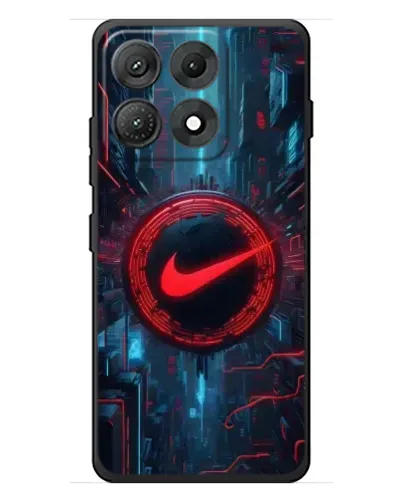 Чехол для Motorola Edge 70 Max с картинкой «Техногенный стиль Nike»