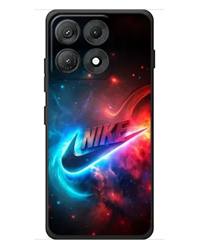 Чехол для Motorola Edge 70 Max с картинкой «Огненный логотип Nike»