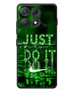Чехол для Motorola Edge 70 Max с картинкой «Зеленый неоновый Nike»