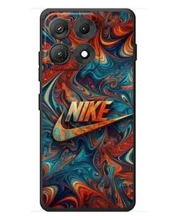 Чехол для Motorola Edge 70 Max с картинкой «Nike в абстракции»