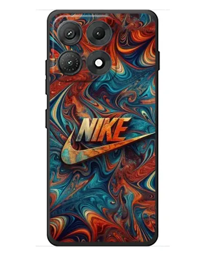 Чехол для Motorola Edge 70 Max с картинкой «Nike в абстракции»
