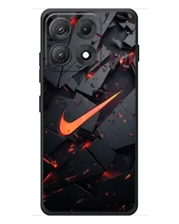 Чехол для Motorola Edge 70 Max с картинкой «Nike — эффект разломов»