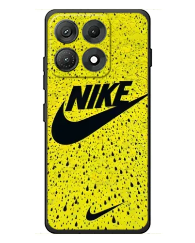 Чехол для Motorola Edge 70 Max с картинкой «Желтый текстурный Nike»