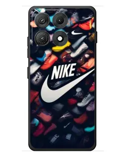 Чехол для Motorola Edge 70 Max с картинкой «Коллекция кроссовок Nike»