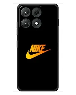 Чехол для Motorola Edge 70 Max с картинкой «Золотой логотип Nike»