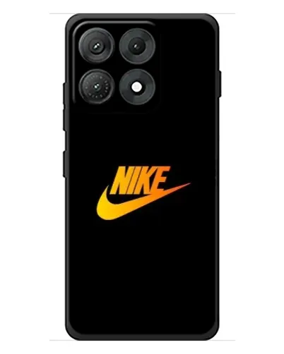 Чехол для Motorola Edge 70 Max с картинкой «Золотой логотип Nike»