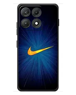 Чехол для Motorola Edge 70 Max с картинкой «Синий пульс Nike»