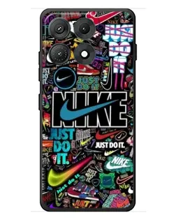 Чехол для Motorola Edge 70 Max с картинкой «Яркий коллаж Nike»