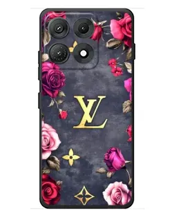 Чохол для Motorola Edge 70 Max з картинкою «Квітковий Louis Vuitton»