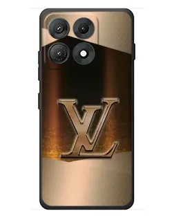 Чохол для Motorola Edge 70 Max з картинкою «LV — золоте сяйво»