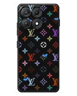 Чехол для Motorola Edge 70 Max с картинкой «Цветная монограмма LV»