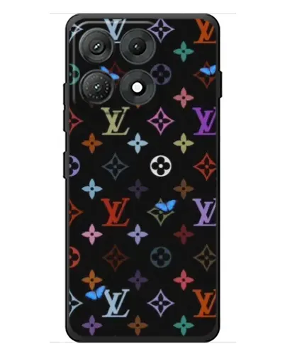 Чехол для Motorola Edge 70 Max с картинкой «Цветная монограмма LV»