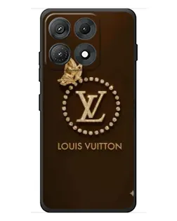 Чехол для Motorola Edge 70 Max с картинкой «LV — золотая печать»