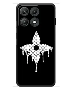 Чехол для Motorola Edge 70 Max с картинкой «Цветочная монограмма»