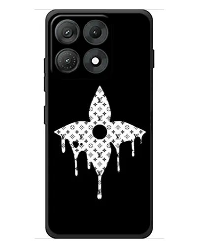 Чехол для Motorola Edge 70 Max с картинкой «Цветочная монограмма»