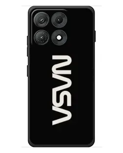 Чехол для Motorola Edge 70 Max с картинкой «NASA — вертикальный логотип»