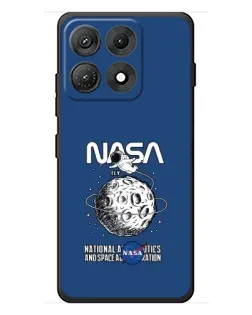Чехол для Motorola Edge 70 Max с картинкой «NASA — лунная миссия»