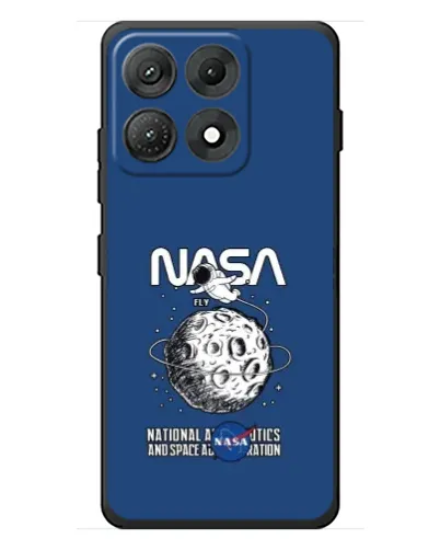 Чехол для Motorola Edge 70 Max с картинкой «NASA — лунная миссия»