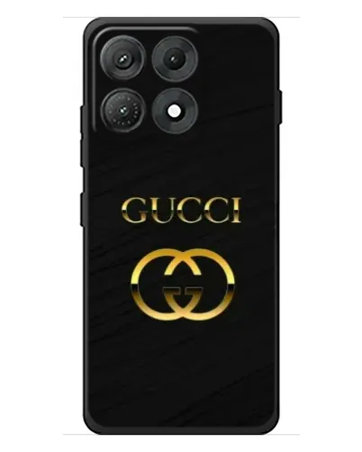 Чехол для Motorola Edge 70 Max с картинкой «Золотой логотип Gucci»