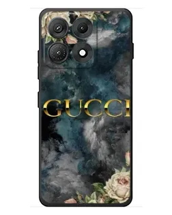 Чехол для Motorola Edge 70 Max с картинкой «Абстрактные цветы Gucci»