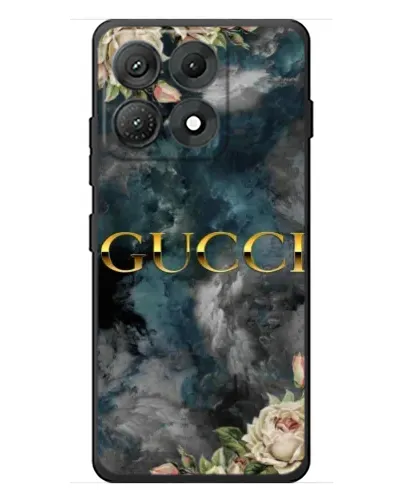 Чехол для Motorola Edge 70 Max с картинкой «Абстрактные цветы Gucci»