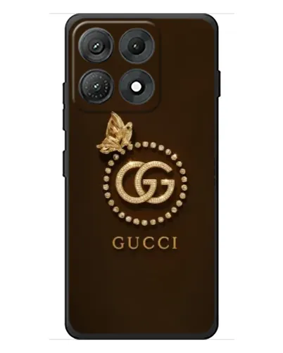 Чехол для Motorola Edge 70 Max с картинкой «Gucci — золотая бабочка»